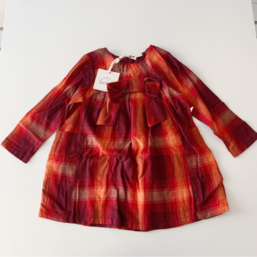 Hallmark baby plaid flannel dress size 2T - Picture 1 of 5